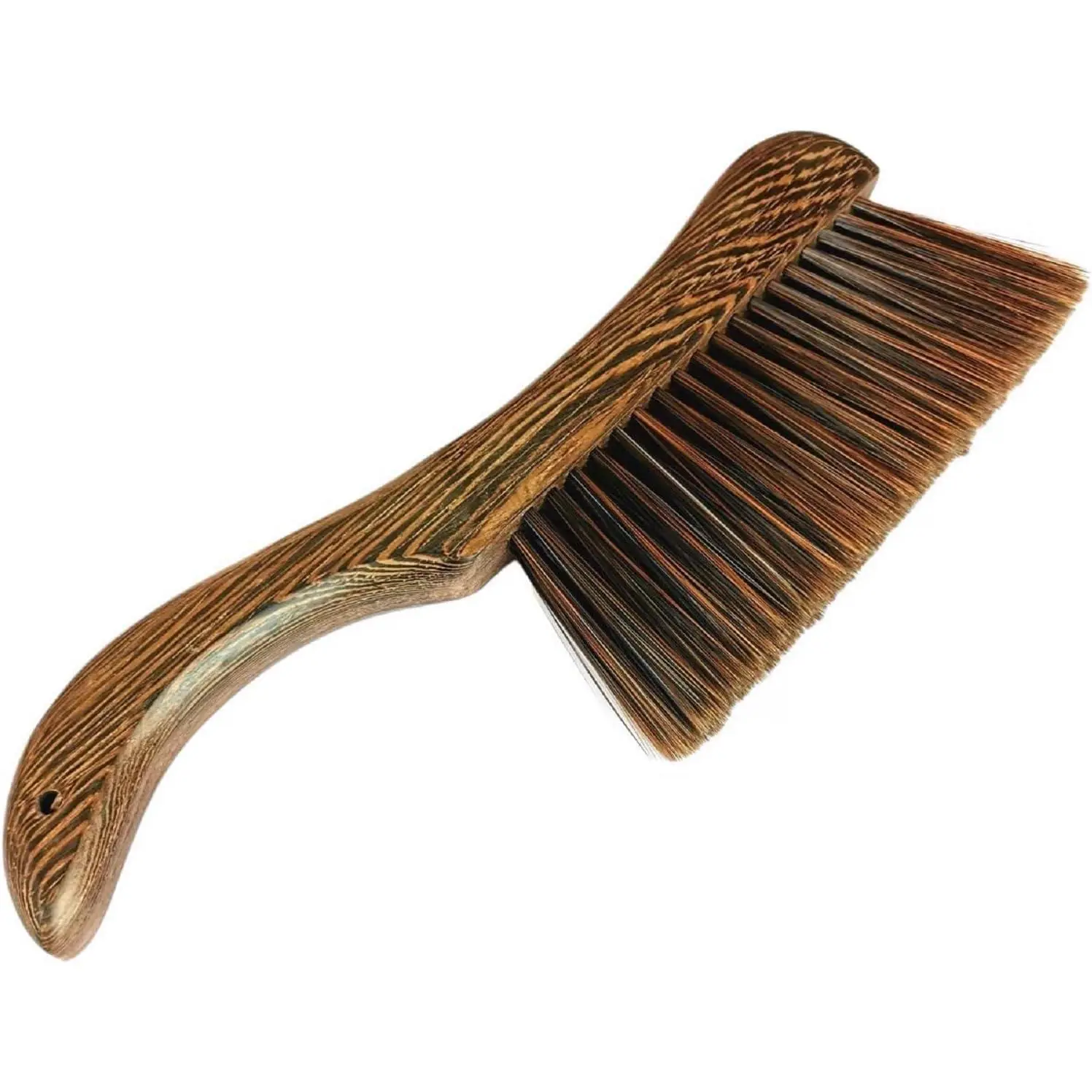 H Broom Brush, Dust Brush for Cleaning,  Block H Brush, Soft Bristle Cleaning Brush for  Bed Furniture Clothes Garden Couch Draft (Curved Hle)