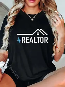 100% Cotton Hashtag Realtor T-Shirt Rent Broker Real Estate Agent Tee T-Shirt