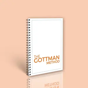 A5 Size Gottman Method Relationship Therapy Notebook, 68 Pages, Helps Couples Improve Communication & Conflict Resolution Skills, Workbook