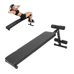 Home Gym Folding Sit-Up Bench, Adjustable Ab Workout Bench with 220lbs Load Bearing, Easy Assembly Space-Saving Design for Core & Abs Exercise, Fathers Day gift