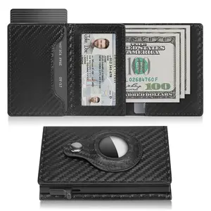 Valentine's Day-Men's Minimalist Smart Wallet RFID Blocking Pop-up Card Holder 6-9 Cards with ID Window & Cash Slot Perfect Gift for Men