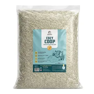 Premium Poultry Hemp Cozy Coop Siftable Chicken Bedding for Coops, 10 Lb Bag