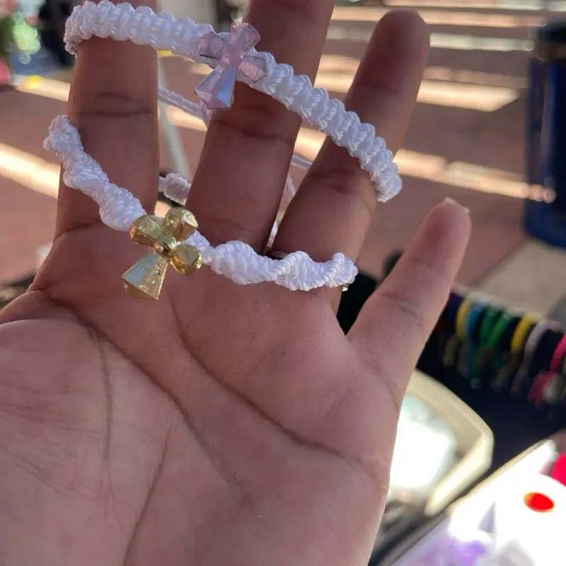 Handcrafted Baptism Bracelets for Special Occasions - Elegant Personalized Pulseras Hechas a Mano by Docena - Perfect Gift for Baptism Ceremonies