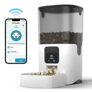 PAPIFEED Smart Automatic  Feeders WiFi Pet Feeder with APP Control for Remote Feeding Detachable for Easy Clean  Food Foldable Dog Stroller Storage DIY Outdoor Cat Enclosure Platforms