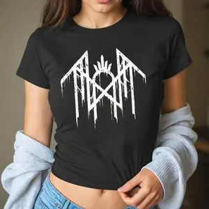 Retro Limited Sleep Token Baby Tee, Croptop Made Of Bella Canvas Fabric, Gift For Gothic, Gift For Punk, Gift For Grunge