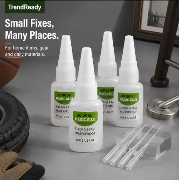 4-Pack Magic Glue—Multipurpose Repair Gel, suitable for metal, plastic, wood, glass, rubber, leather, and ceramic. Quick-drying, ideal for all kinds of home repairs. Super glue, perfect for various craft projects sohochic.