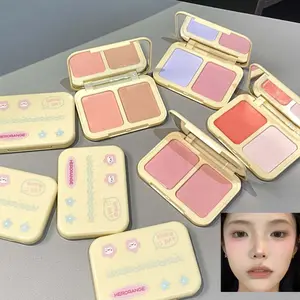 ✨ 2-in-1 Blush Palette with Mirror 🪞 Cheek Makeup Duo Dual Color Cheek & Eyeshadow｜Lightweight & Long-Lasting Blur Effect 🕑 Natural Flush for All Skin Tones 🌸 Perfect Christmas Gift & Unisex Makeup Must-Have！