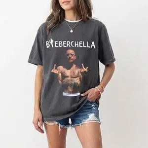 Comfort J Bieber sing Festival 2026 Graphic T-Shirt, Funny Middle Finger Fan Tee, Meme Viral Tee