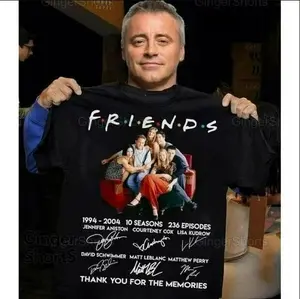 Friends TV Show Shirt, Friends Thank You For The Memories T-Shirt, Chandler Shirt, Rachel, Friends Signatures Tee, Gift for Movie Fan, Unisex Tee