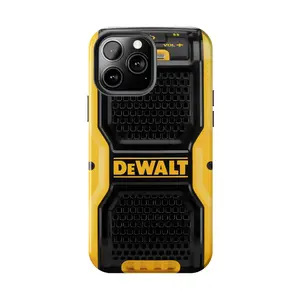 Radio DeWalt Gear Case for iPhone 17-7 Pro Max Plus & Samsung Galaxy S25-S21 Ultra Plus - Heavy Duty Construction Tools Phone Cover