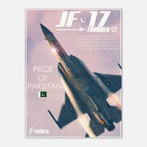 JF-17 Pride of Pakistan poster, Modern Graphic Design of Iconic Aviation