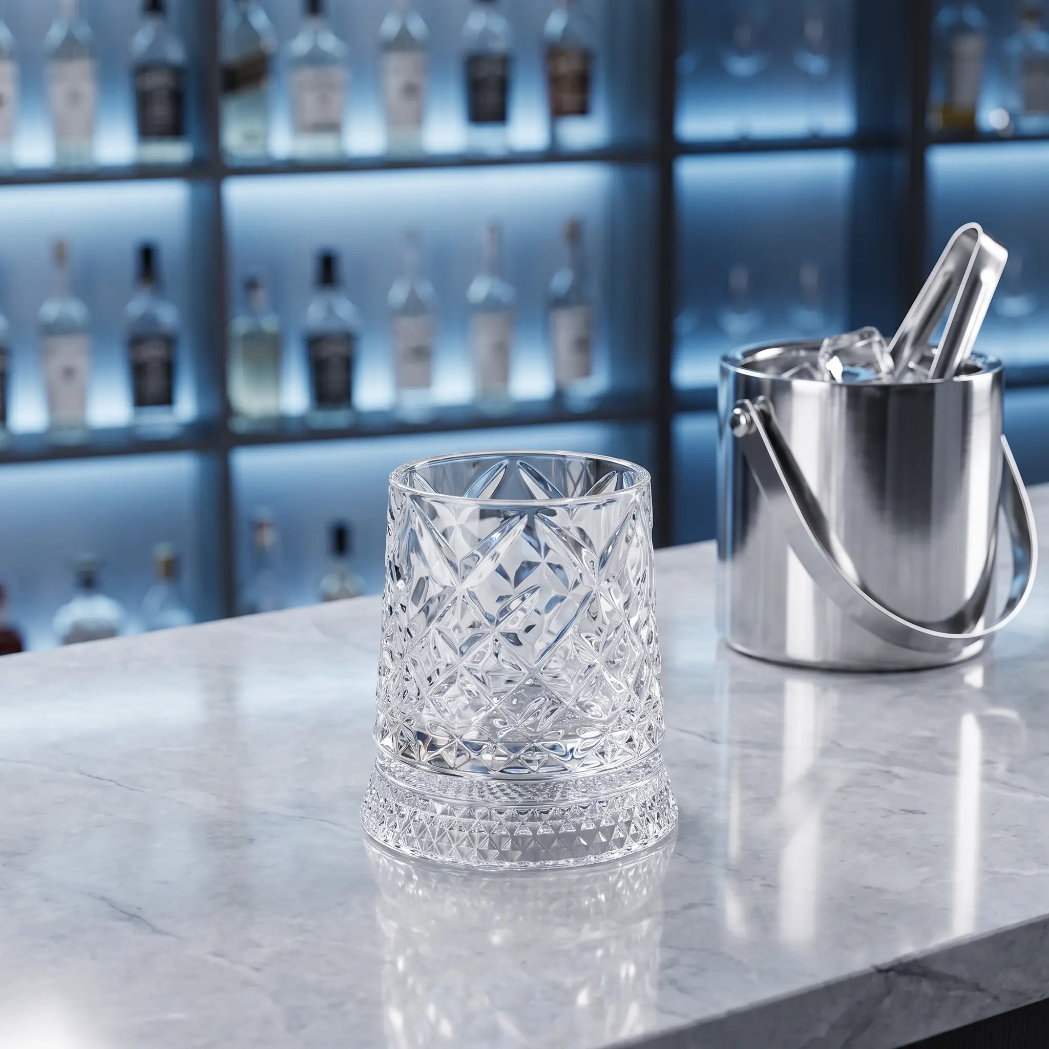 270ml Luxury 360° Rotating Crystal Glass, Diamond-Cut Lead-Free Crystal Rotating Wine Glass, Stress-Relieving Classic Bourbon Whiskey and Wine Glass, Elegant European Bar Supplies and Gifts, Rotating Glass