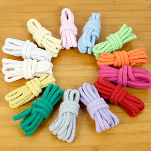 8mm*10meters core-spun cotton rope for DIY weaving, round drawstring, pull cord, craft cord, drawstring cord.