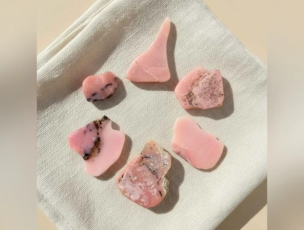 Pink Opal (Peruvian) Smooth (A Grade) Rare Stones