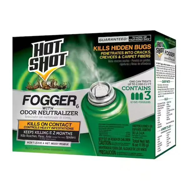 Hot Shot Insect Fogger Aerosol With Odor Neutralizer Package Of 3