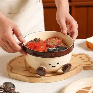 Cute Foot Ceramic Bowl, Women's Home Use, Perfect Gift Idea, 1 Piece Set, Adorable Design, Ideal for Daily Use, Snack Bowl