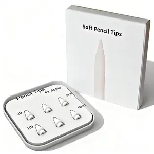 Apple Pencil Tip Replacement for iPad Pro, Silent Capacitive Stylus Tip, Compatible with Apple Pencil Gen 1-3, Handwriting Tablet Accessory