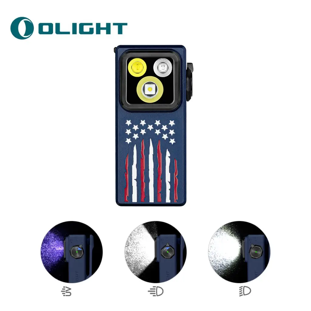 OLIGHT Oclip Ultra Clip-On EDC Light with Flood, Spot, and UV Modes