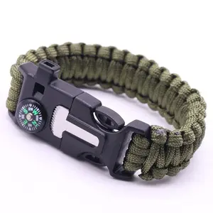 5-in-1 Multifunctional  Bracelet with Compass, Whistle & Fire Starter -Hiking Adventures (Men & Women), Multi-Tool Outdoor Gear for Camping