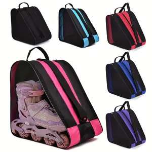 Unisex 3-Layer Handheld Skate Storage Bag, Large Capacity Sports Gear Bag with Reinforced Padding, Adjustable Straps for All-Season Outdoor Use, Three-Layer Bag