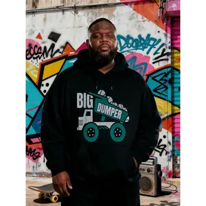 BDHJYDB Men's Big Dumper Seattle Baseball Fan Graphic Hoodie - Plus Size Loose Fit Hooded Sweatshirt with Drop Shoulder, Drawstring Hood & Pockets - Winter Pullover for Seattle Sports Apparel (Casual Wear & Games) - Machine Washable, PLUS SIZE