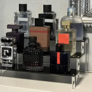 Acrylic Cosmetic Display Stand, 1 Count Multi-Functional Makeup Storage Rack, Modern Organizer for Bedroom, Living Room or Kitchen, Home Decor Organiser #GLOBAL PICKS