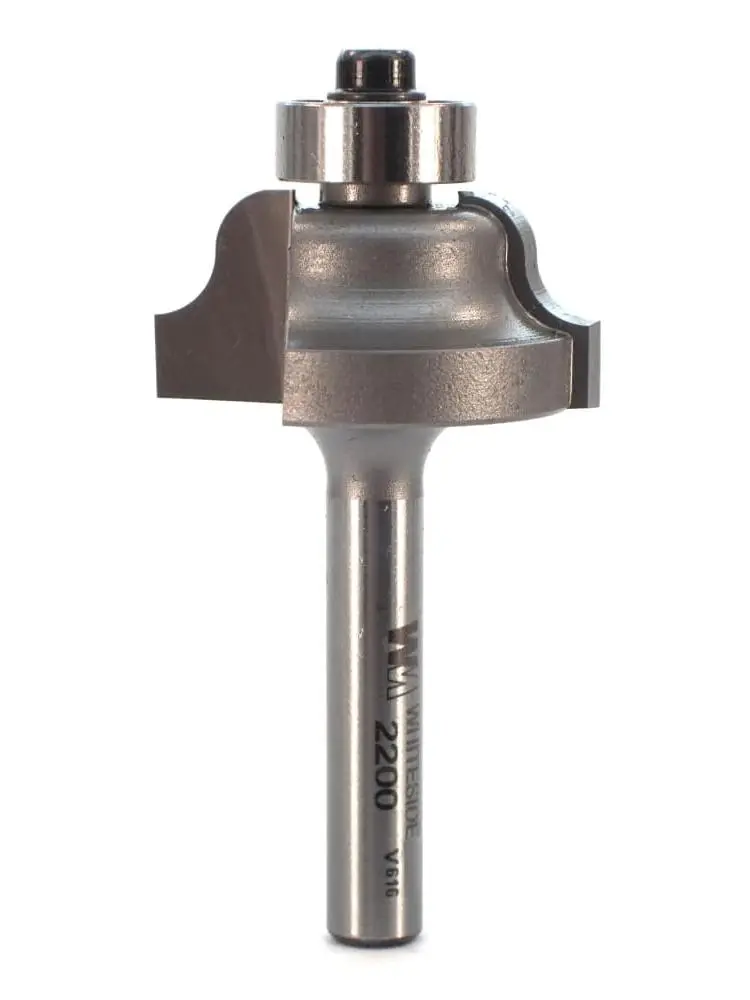 Whiteside 2200 Roman Ogee Router Bit Tool, 5/32R, 1 1/8LG Diameter Inches, 1/4 Shank Mount, for Decorative Cuts on Natural Wood