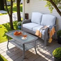 Grey Sofa with Table