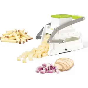 Pro Fry Cutter & Cuber-3-in-1-Homemade French Fries, Slices and Diced Cubes Potato & Vegetable