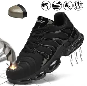 Steel Toe Shoes for Men Indestructible Work Shoes Lightweight Steel Toe Sneakers Women Non Slip Safety Shoes Puncture Proof Composite Toe Shoes