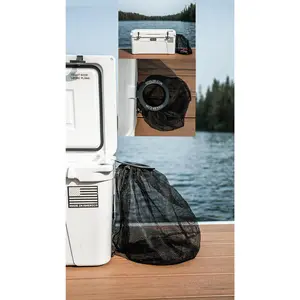 Cooler Can - Outdoor Cooler Trash Can Accessory - Matte Black Finish