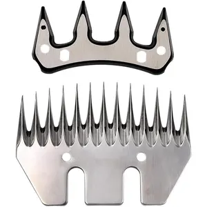 Stainless Steel 13 Tooth Straight Replacement Sheep Shears Blades Electric Wool Comb Cutter Clipper Blades for Goats Clipper Scissors