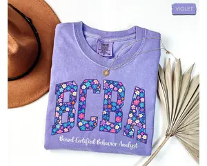 Floral BCBA Shirt: Board Certified Behavior Analyst Tee