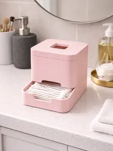 Minimalist Bathroom Cotton Organizer