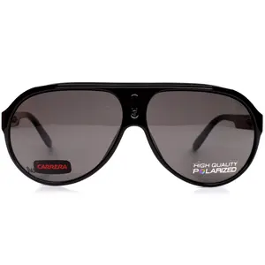 Carrera 57 D28M9 Black Aviator Polarized Luxury Italy Sunglasses -Ma