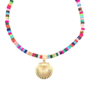 Seashell Charm Necklace - Summer Vibes, Beach Style