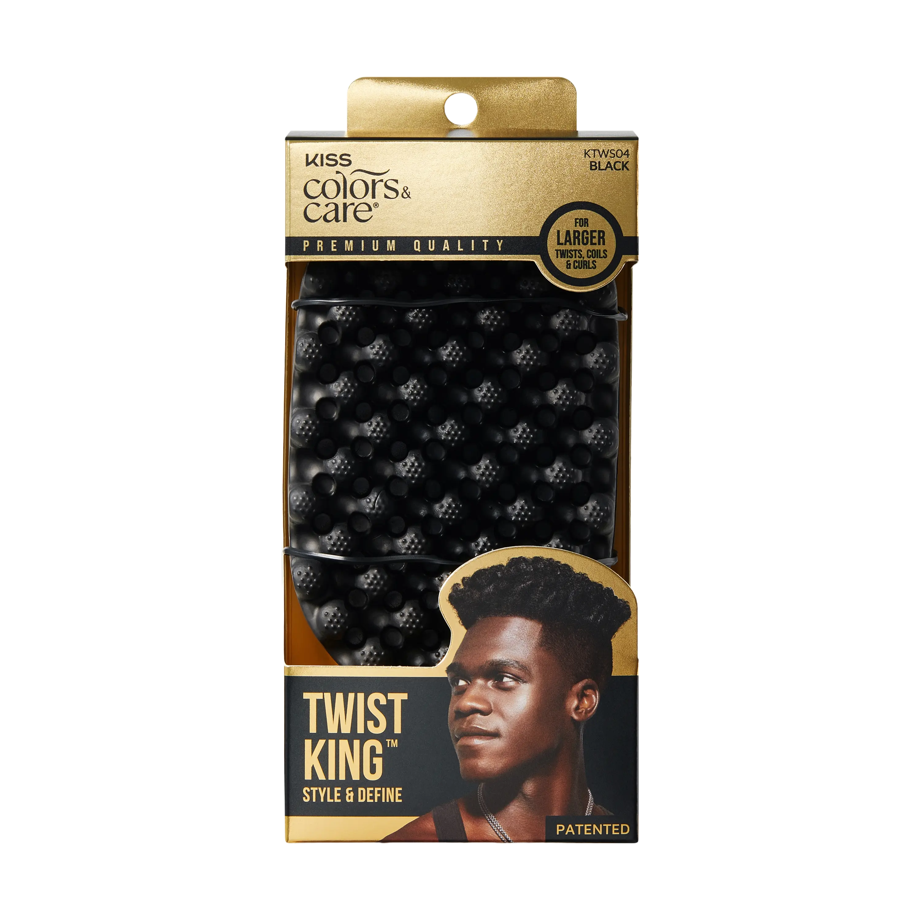 Kiss Colors & Care Style & Define Twist King | Sponge Brush, 4C Curl Sponge, For Larger Twists, Coils & Curls Kiss Colors & Care Style & Define Twist King | Sponge Brush, 4C Curl Sponge, For Larger Twists, Coils & Curls