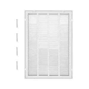 Summervibes VEVOR Return Air Filter Grille, Fits W20x H30 Inch Duct Opening, Filter Not Included, Return Air Vent Cover for Wall, Powder-Coated Steel Return Air Grill Detachable Face/Door for 1 inch Filters