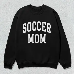 Soccer Mom Sweatshirt Collegiate Crewneck Sweater Unisex