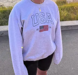 usa embroidered swetashirt, american flag sweatshirt