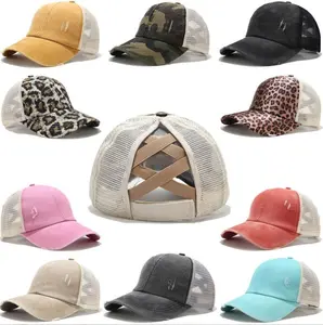 Ponytail Trucker Hat Dad Baseball Cap - Classic Baseball Cap with Ponytail Fit and Comfortable Fit stylish headwear open  hats