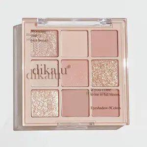 9 Color Earth Tone Eyeshadow Highly Pigmented Palette, Shimmer & Matte Finish Powder, Long-Lasting Eye Makeup Kit for All Skin Types, Cosmetic