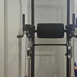 Soges Adjustable Power Tower Pull Up Dip Station for Home Gym, Multi-Function Pull Up Bar Station Free Standing with Assisted Pad, Full Body Strength Training Fitness Workout Equipment