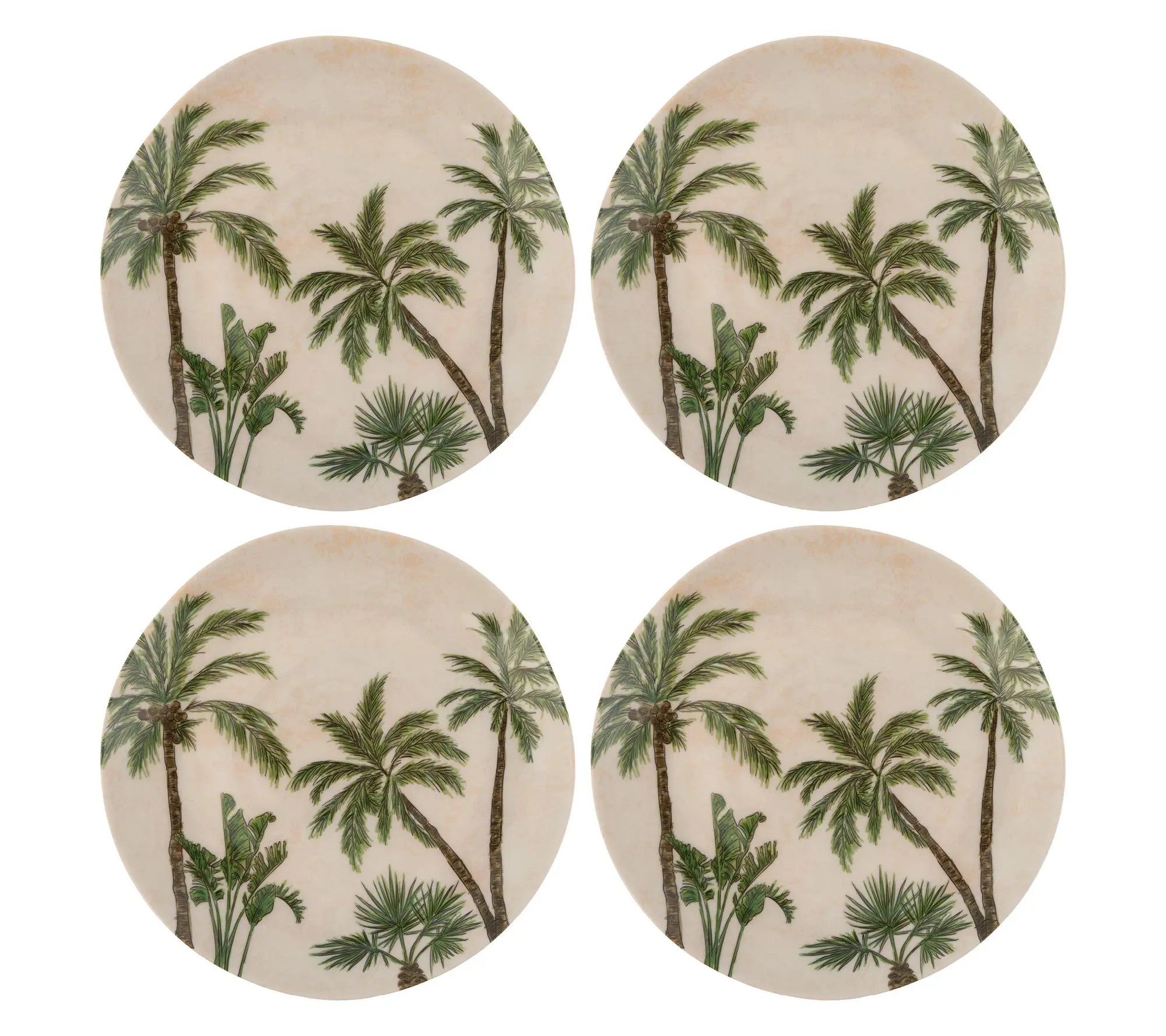 Karma Set of 4 Melamine Salad Plates Karma Set of 4 Melamine Salad Plates