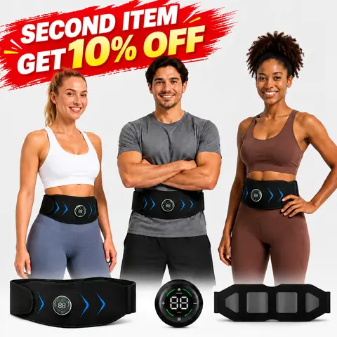 Pain Relief Belt,Home and Office Fitness Workout Equipment,massage beltMassage Relaxation Waist Belt,Muscle Massage Belt,Muscle Relaxation Massage Belt，Cordless Rechargeable, Designed for Waist & Back Muscle Recovery portable