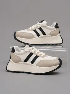 Women's Colorblock Dad Shoes Spring Autumn New Breathable Mesh Thick Sole Height Increasing Casual Sports Sneakers, Fashionable Sneakers, Comfortable Shoes