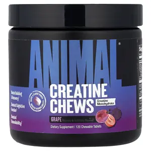 Animal Creatine Chews, Grape, 120 Chewable Tablets