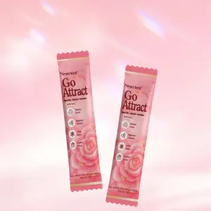 Nestrient Go Attract Women’s Natural Probiotic Powder Drink Mix - Vegan, Sugar-Free, Gut Health Supplement, Dietary, Botanical Extracts, Inner Balance Support, 20 Sticks (200g), Berry Rose Flavor