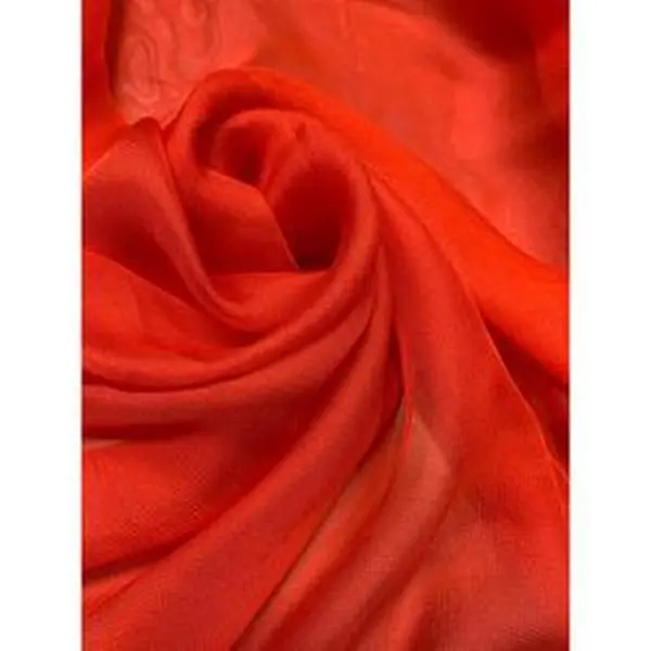 100% Silk Tule Fabric, beautiful orange color silk tule.  Sold by the yard