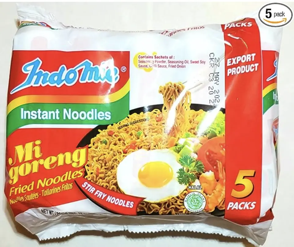 5 piece indomi indonesian instant noodles 5 piece indomi indonesian instant noodles